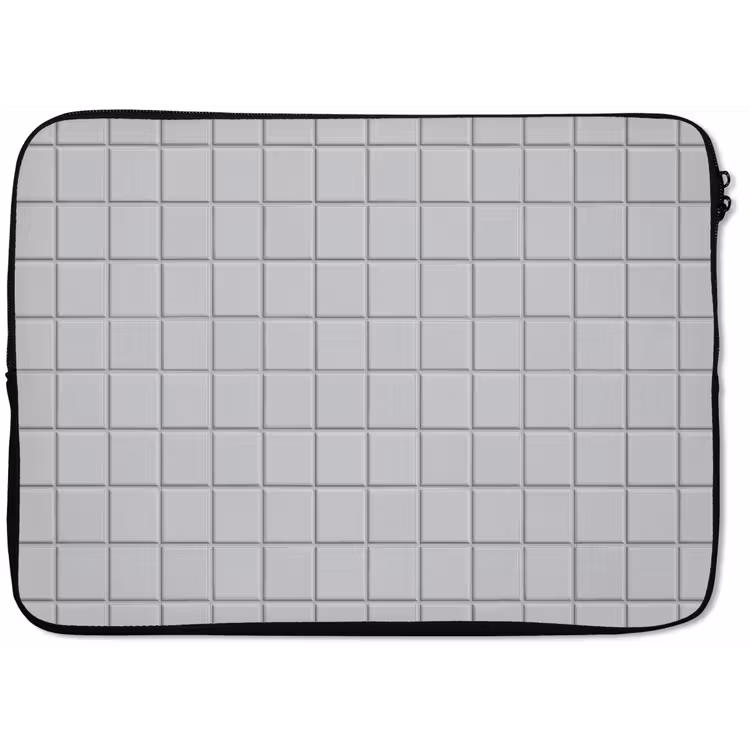 Patroon - Tegels - Licht - Grijs laptophoes neopreen klein 279 -zkaufland3dotto