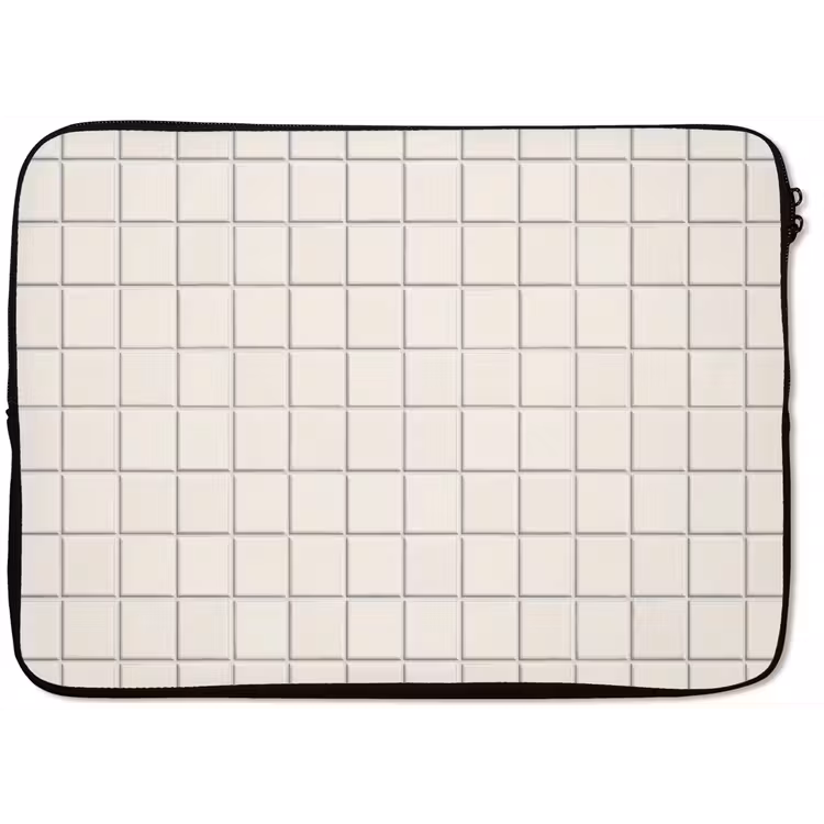 Patroon - Tegels - Wit laptophoes neopreen klein 279 -zkaufland3dotto