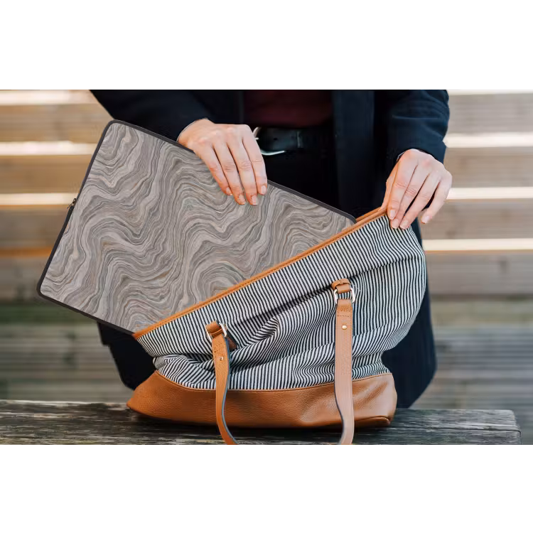 Patroon - Textuur - Grijs laptophoes neopreen klein 279 -tas