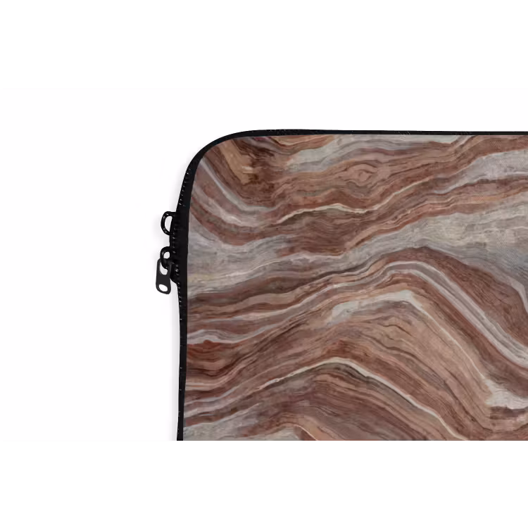 Patroon - Zandsteen - Travertijn laptophoes neopreen klein 279 -detail