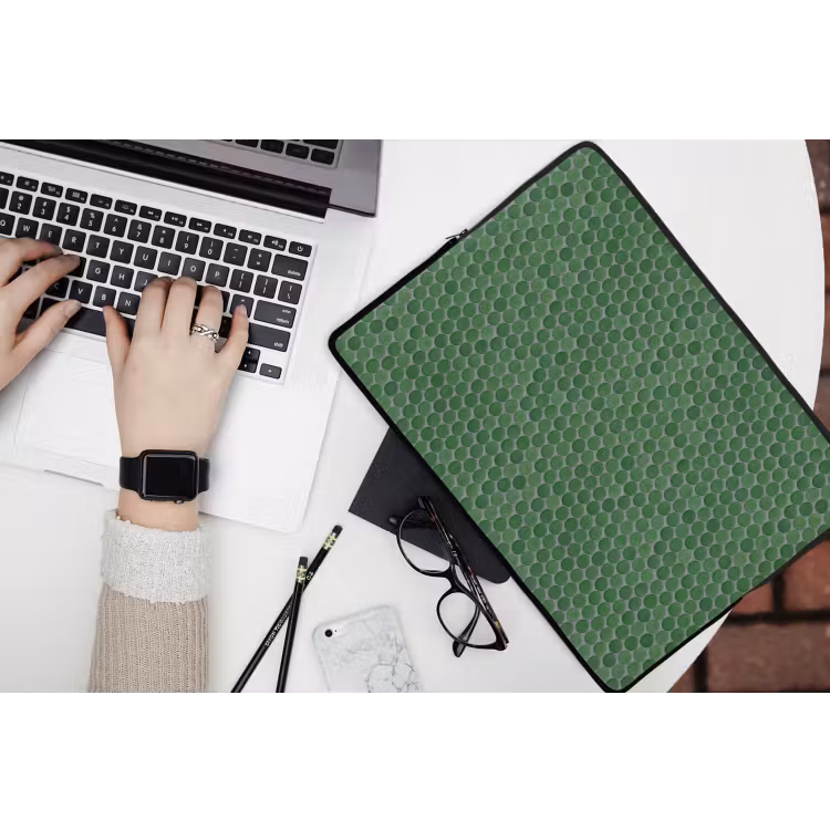 Penny - Mozaïek - Bosgroen - Green laptophoes neopreen klein 279 -bureau