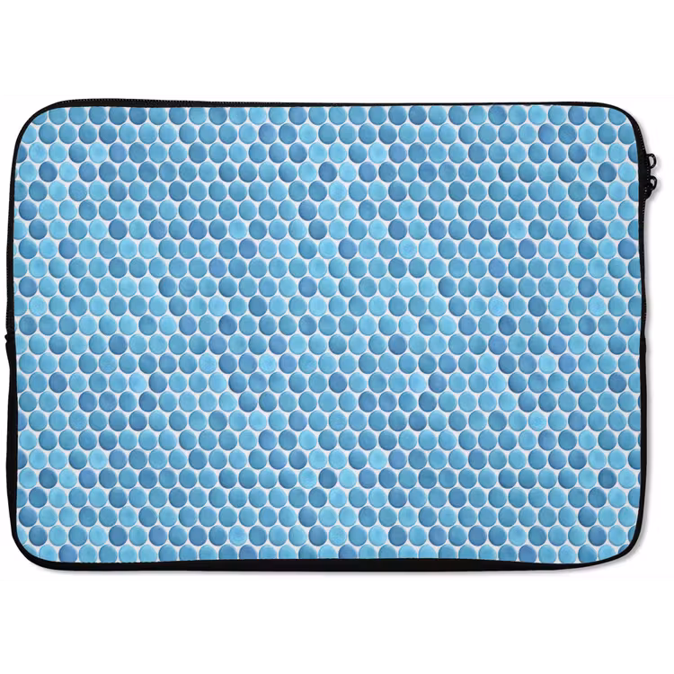 Penny - Mozaïek - Lichtblauw laptophoes neopreen klein 279 -zkaufland3dotto