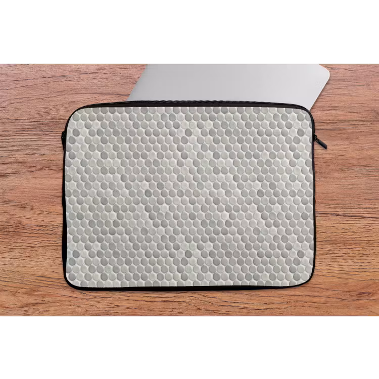 Penny - Mozaïek - Lichtgrijs laptophoes neopreen klein 279 -tafel