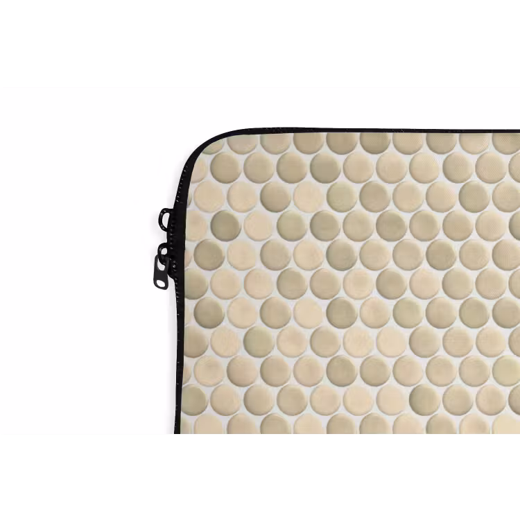 Penny - Mozaïek - Zand laptophoes neopreen klein 279 -detail