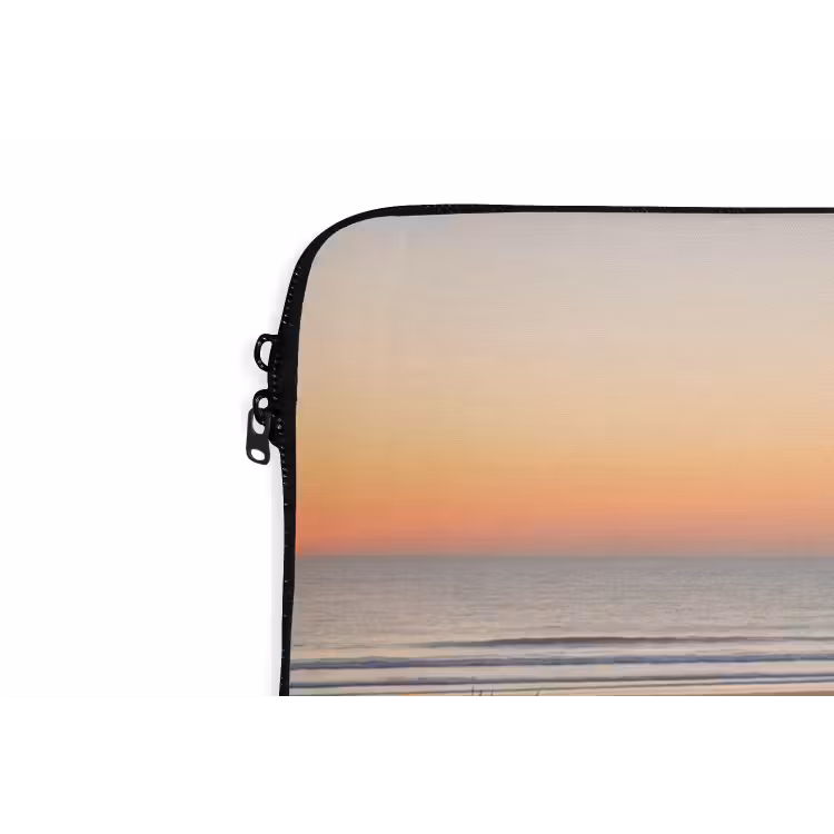 Pier - Zonsondergang - Strand laptophoes neopreen klein -detail