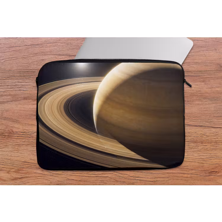 Laptophoes Planeet - Ringen - Ruimte - Planeet - Ringen - Ruimte laptophoes neopreen klein
