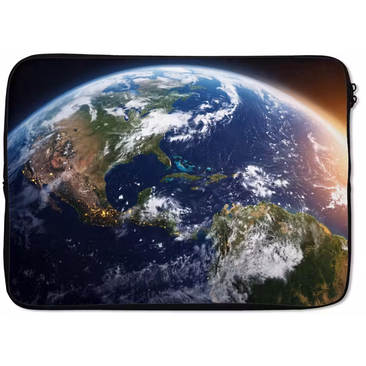 Laptophoes Planeet - Ruimte - Kosmos - Planeet - Ruimte - Kosmos laptophoes neopreen klein