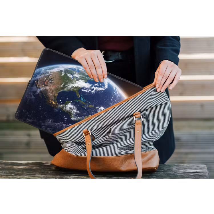 Laptophoes Planeet - Ruimte - Kosmos - Planeet - Ruimte - Kosmos laptophoes neopreen klein