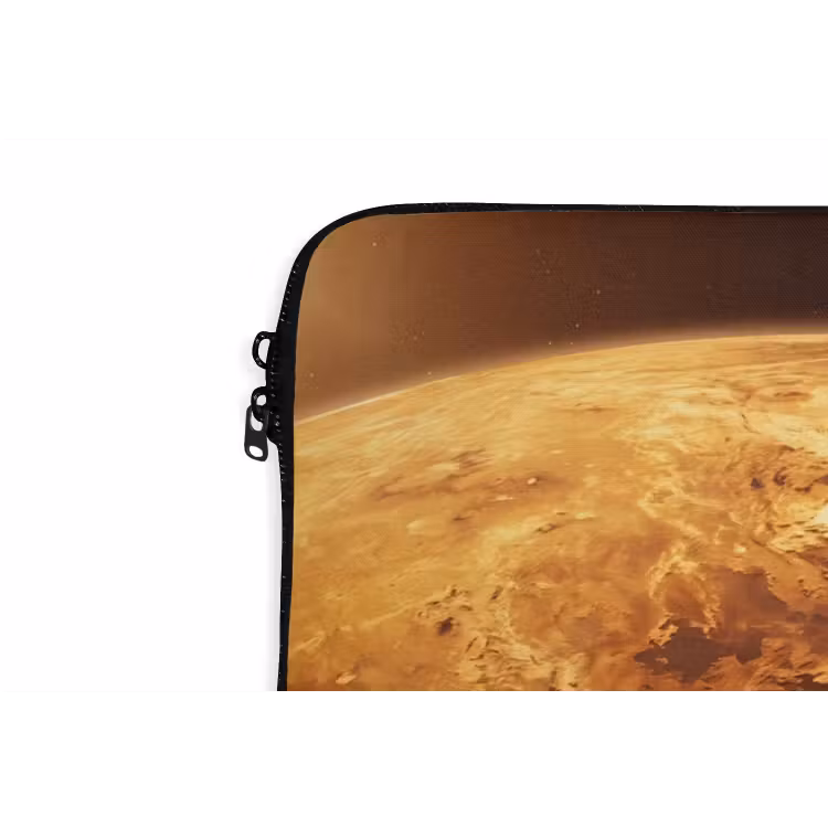 Laptophoes Planeet - Ruimte - Oranje - Planeet - Ruimte - Oranje laptophoes neopreen klein