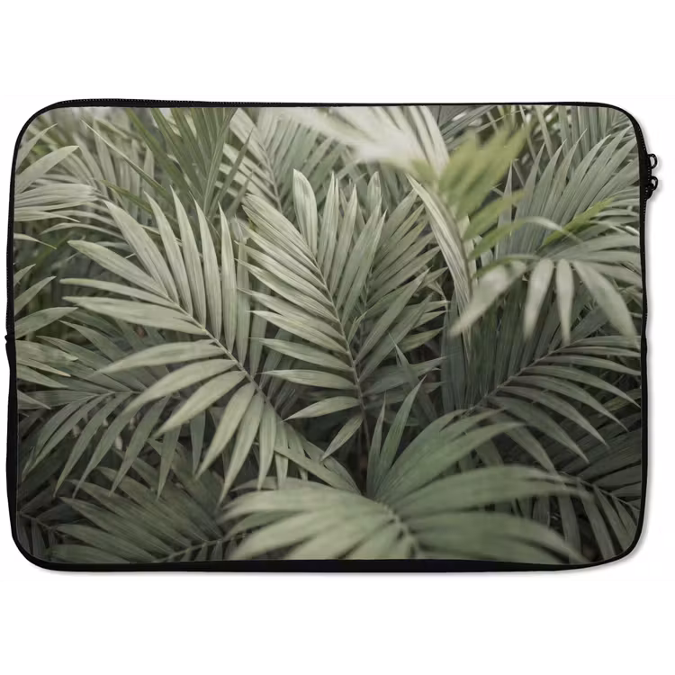 Plant - Palmbladeren - Natuur - Groen laptophoes neopreen klein -zkaufland3dotto