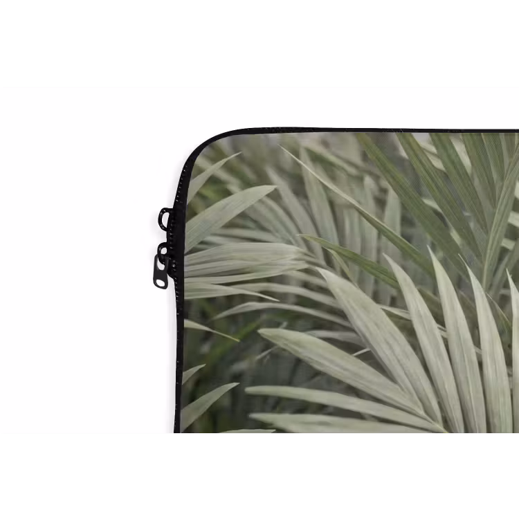 Plant - Palmbladeren - Natuur - Groen laptophoes neopreen klein -detail