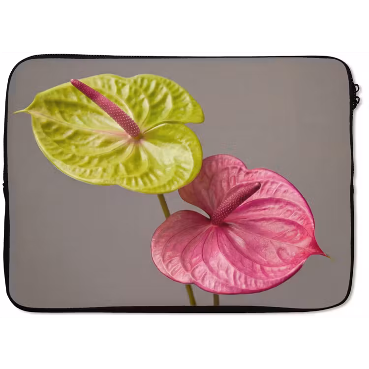 Planten - Anthurium - Groen - Roze laptophoes neopreen klein -zkaufland3dotto