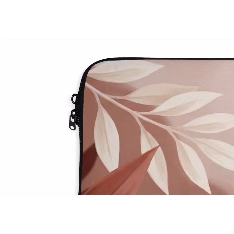 Planten - Bladeren - Botanisch - Modern - Bruin laptophoes neopreen klein -detail
