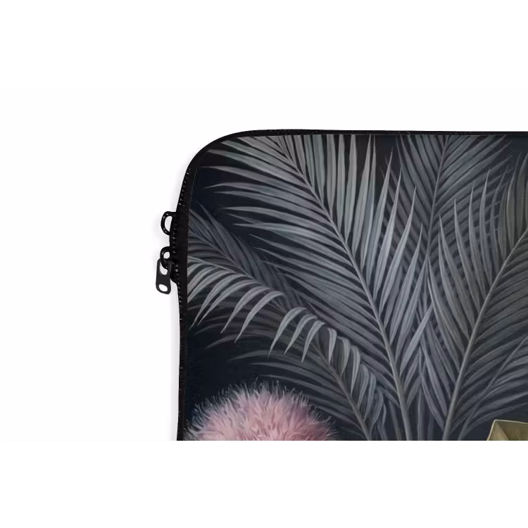 Planten - Tropisch - Botanisch - Donker - Groen laptophoes neopreen klein -detail