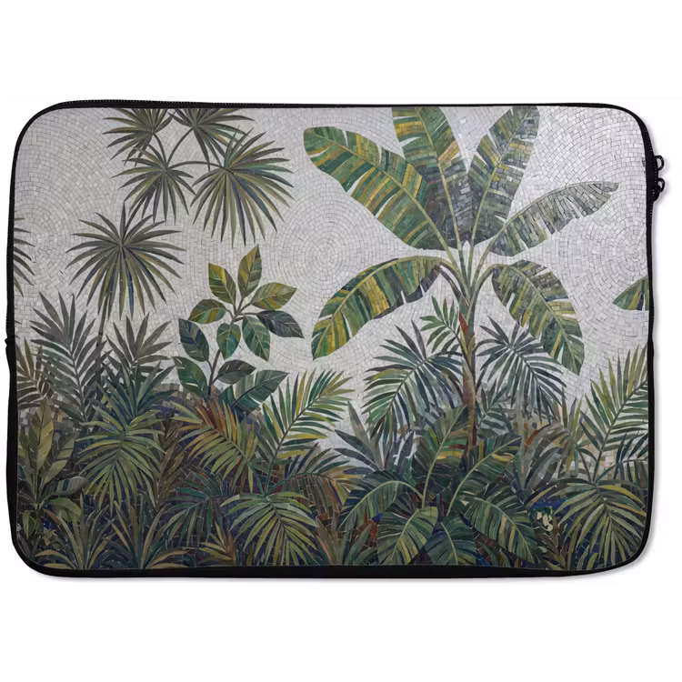Planten - Tropisch - Mozaïek - Groen - Natuur laptophoes neopreen klein -zkaufland3dotto