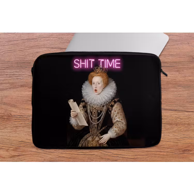 Portret - Humor - Neon laptophoes neopreen klein -tafel
