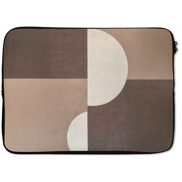 Raster - Halve cirkels - Contrast laptophoes neopreen klein -zkaufland3dotto