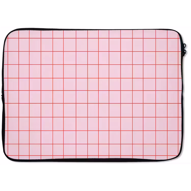 Raster - Patroon - Roze laptophoes neopreen klein 279 -zkaufland3dotto