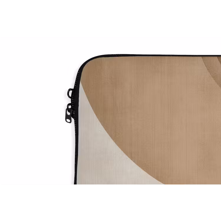 Retro - Geometrische lagen - Aardetinten laptophoes neopreen klein -detail