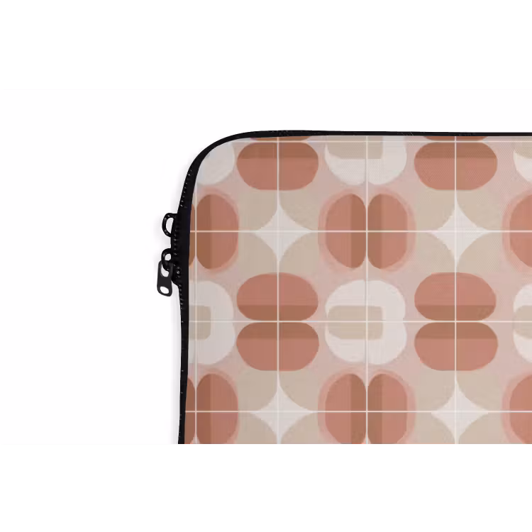 Retro - Klassiek - Roze laptophoes neopreen klein 279 -detail