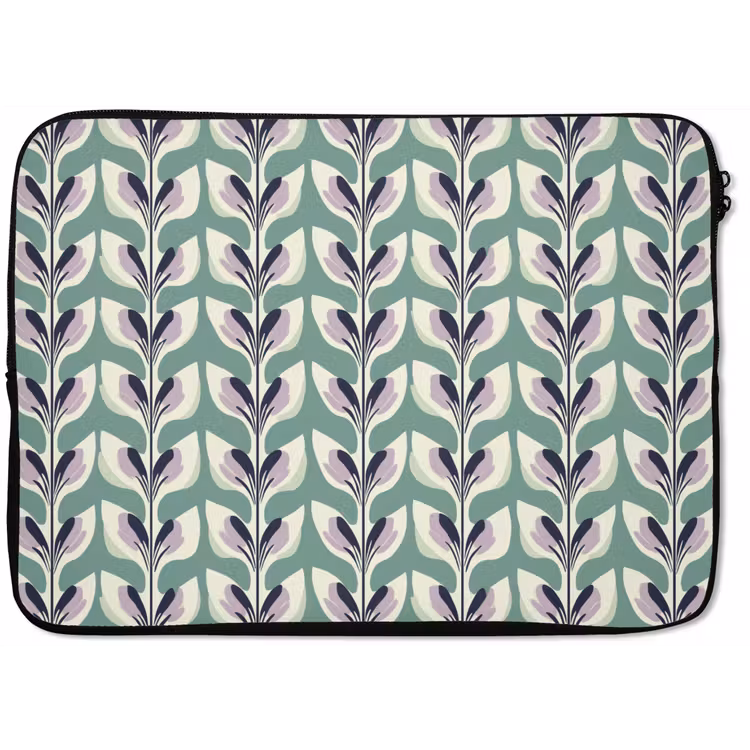 Retro - Modern - Groen laptophoes neopreen klein 279 -zkaufland3dotto