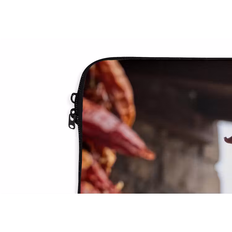 Laptophoes Rode pepers - Eten - Rode pepers - Eten laptophoes neopreen klein