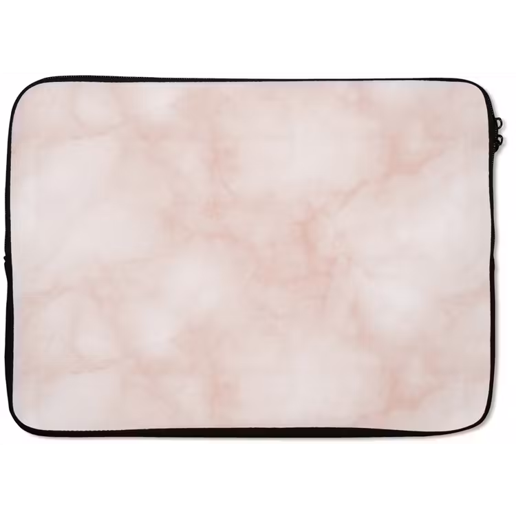 Roze - Marmer - Crème laptophoes neopreen klein 279 -zkaufland3dotto