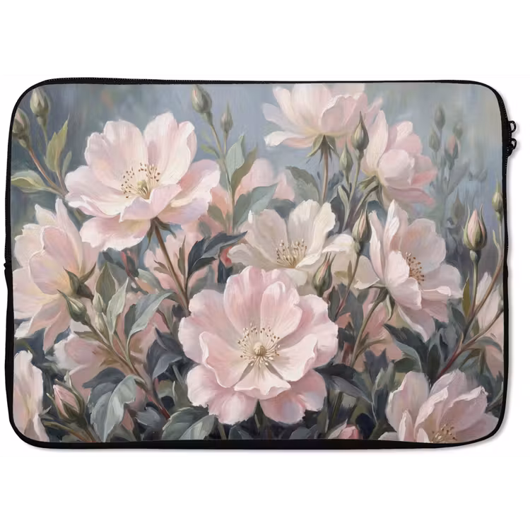 Rozen - Illustratie - Roze laptophoes neopreen klein -zkaufland3dotto