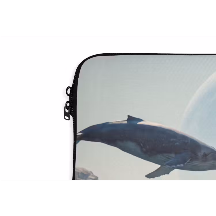 Laptophoes Ruimtevaarder - Walvis - Fantasie - Ruimtevaarder - Walvis - Fantasie laptophoes neopreen klein