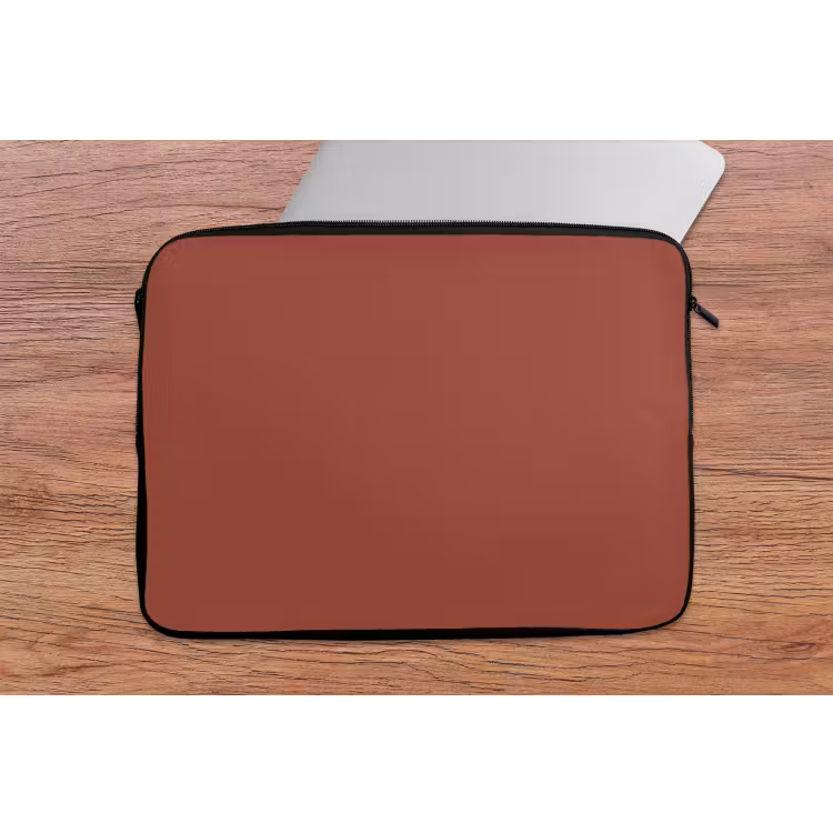 Rustic - Terracotta - Oranje laptophoes neopreen klein 279 -tafel