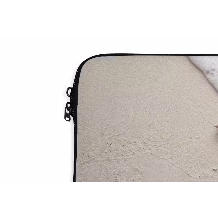 Schelpen - Zeesterren - Strand laptophoes neopreen klein -detail