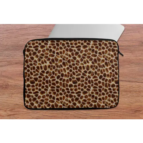 Schildpad - Patroon - Bruin laptophoes neopreen klein 279 -tafel