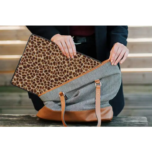 Schildpad - Patroon - Bruin laptophoes neopreen klein 279 -tas