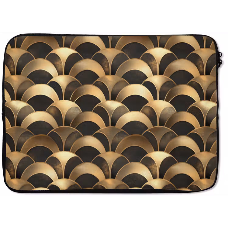 Schubben - Structuur - Goud laptophoes neopreen klein 279 -zkaufland3dotto