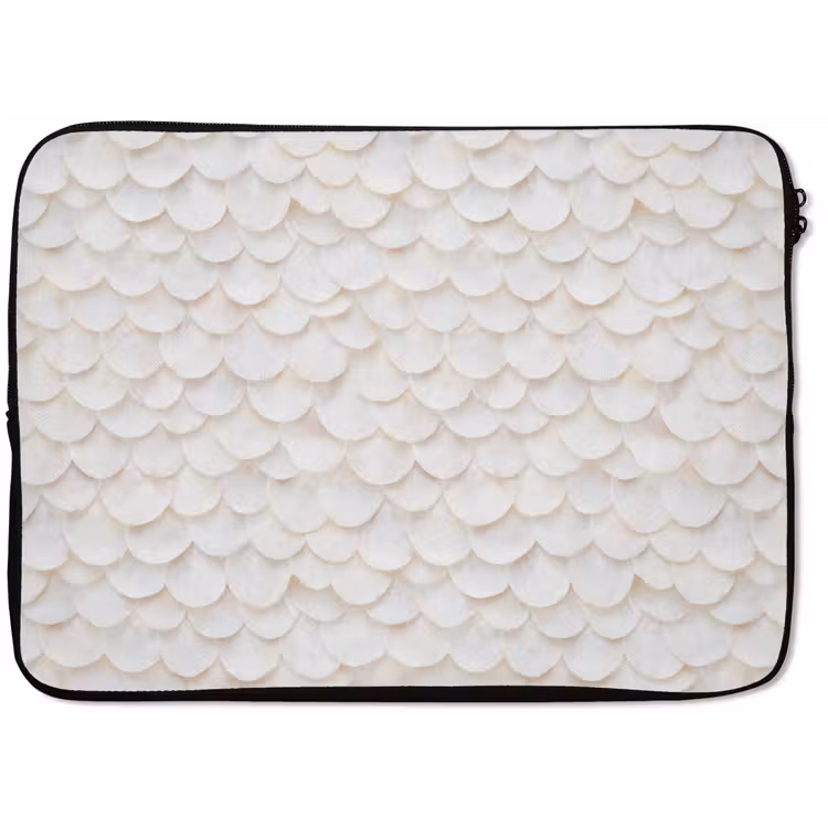 Schubben - Wit - Elegant laptophoes neopreen klein 279 -zkaufland3dotto