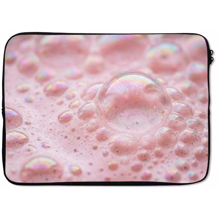 Schuim - Structuur - Roze laptophoes neopreen klein -zkaufland3dotto