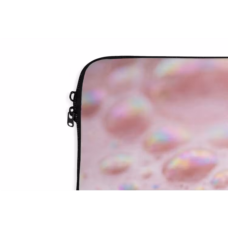 Schuim - Structuur - Roze laptophoes neopreen klein -detail