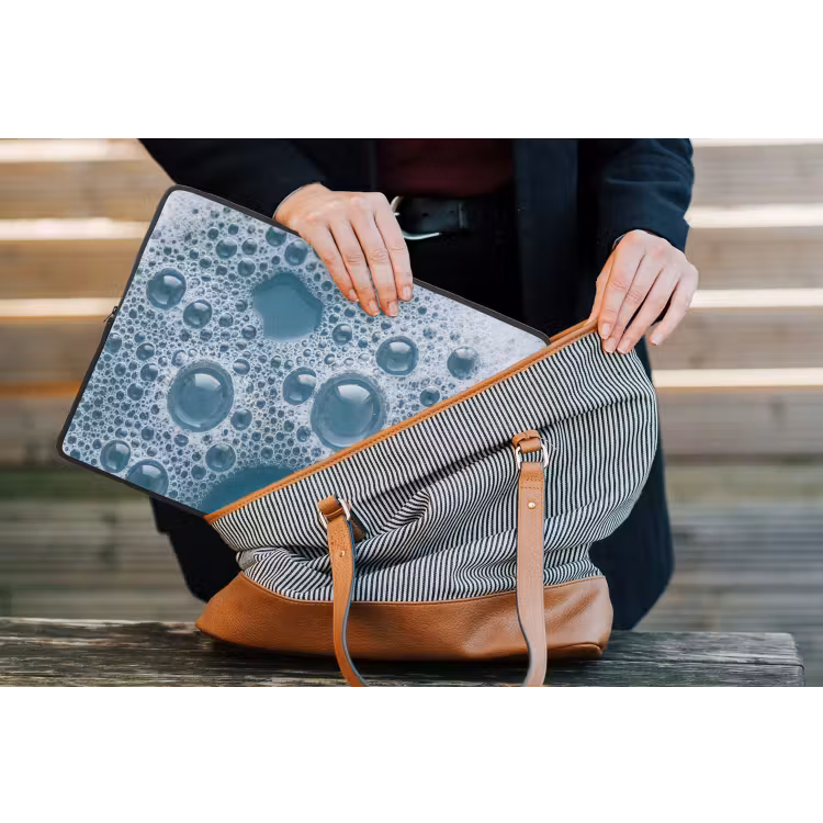 Schuim - Water - Textuur laptophoes neopreen klein -tas