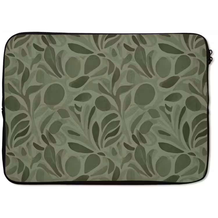 Sereen - Bladeren - Groen laptophoes neopreen klein 279 -zkaufland3dotto