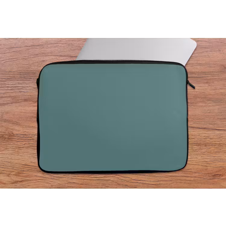 Serene - Teal - Blauw laptophoes neopreen klein 279 -tafel