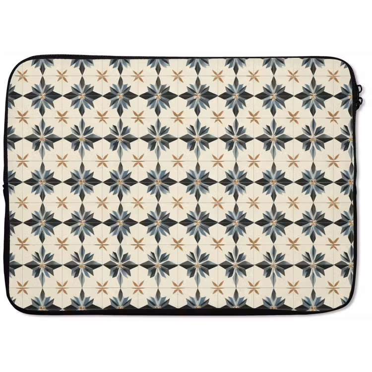 Sierlijk - Ornament - Blauw laptophoes neopreen klein 279 -zkaufland3dotto
