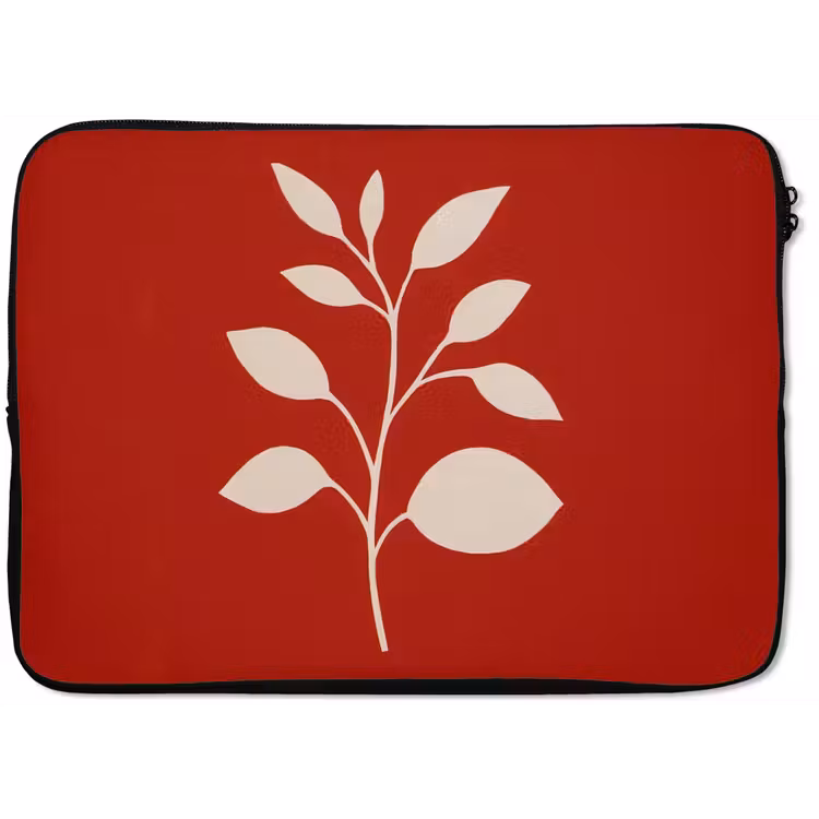 Silhouet - Bladeren - Tak laptophoes neopreen klein -zkaufland3dotto