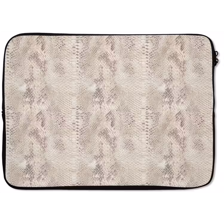 Slang - Patroon - Beige laptophoes neopreen klein 279 -zkaufland3dotto
