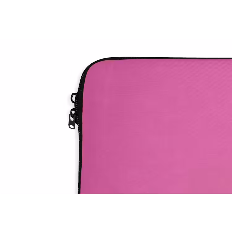Smiley - Vrolijk - Roze laptophoes neopreen klein -detail