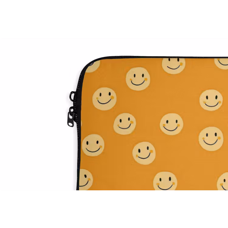 Smileys - Retro - Heel laptophoes neopreen klein 279 -detail