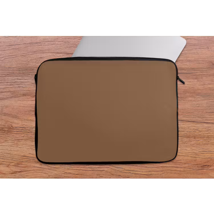Soft - Walnut - Bruin laptophoes neopreen klein 279 -tafel