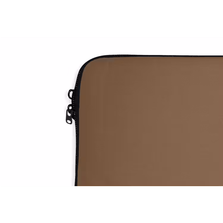 Soft - Walnut - Bruin laptophoes neopreen klein 279 -detail