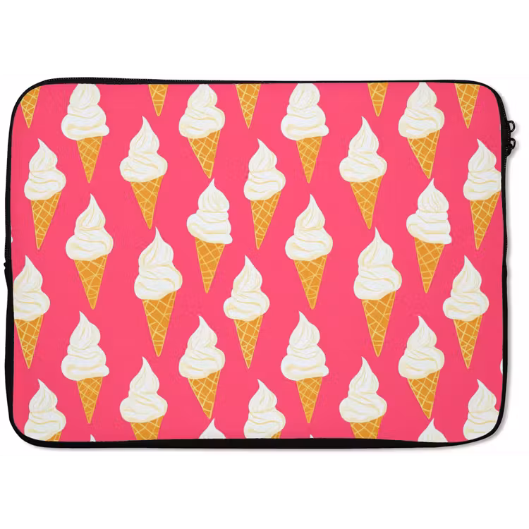 Softijs - Horentje - Roze laptophoes neopreen klein 279 -zkaufland3dotto