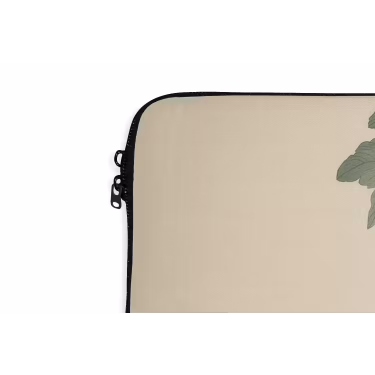 Specht - Bloemen - Paars laptophoes neopreen klein -detail