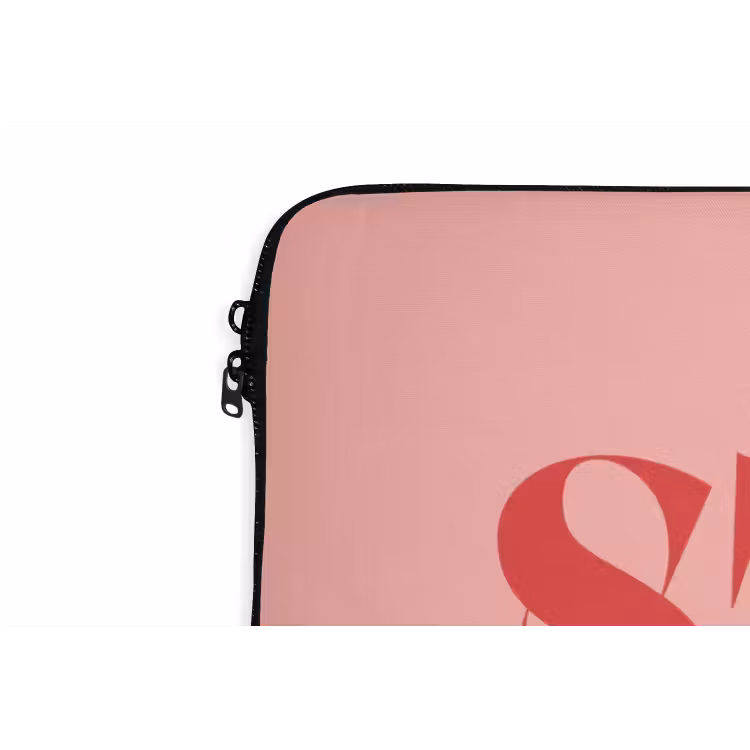 Star girl - Roze - Panter - Ster laptophoes neopreen klein -detail